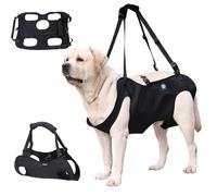 KAJILE Arnés de Elevación/Transporte para Perros,Arnés de Apoyo y Rehabilitación para Ancianos,Discapacitados,Iesiones Articulares,Artritis,Negro,XL
