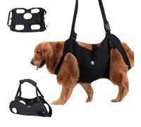 KAJILE Arnés de Elevación/Transporte para Perros,Arnés de Apoyo y Rehabilitación para Ancianos,Discapacitados,Iesiones Articulares,Artritis,Negro,XXL
