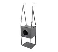 KAJILE Cama de Gatos Trepadora para Puerta,Cama de Gatos Ajustable y Desmontable,Hamaca de Mascotas Montada en Puerta,Percha para Mascotas,Gris
