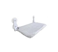 KAJILE Cama para Ventana de Gato,Hamaca Percha para Gato con 4 Ventosas,Asiento ahorrador de Espacio para Gatos,Morado y Gris