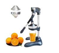 KAJILE Exprimidor Manual de Cítricos, Exprimidor Manual de Frutas con Cuatro Ventosas, Prensador de Cítricos,Nero Unito