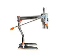 KAJILE Máquina Manual para Hacer Pasta, Prensa para Fideos de Acero Inoxidable con 7 Moldes Intercambiables y Cepillo de Limpieza para Espaguetis, Fettuccine y Más Caseros,Plata