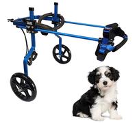 KAJILE Silla Ruedas Perros, Rehabilitación Patas Traseras, Azul,S-1