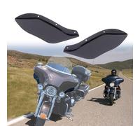 KAKABAS Deflectores de Aire de carenado Negro Ahumado, alas Laterales para Parabrisas Compatible con Harley Davidson 1996-2013 Electra Glide Street Glide Trike Accesorios