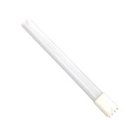 KAKAK Bombilla LED de tubo horizontal luminoso de 360°, 12 W, 2G11, tubo de barra de 4 pines, aluminio, 320 mm para el hogar, el garaje y el almacén(Natural White 4000K)