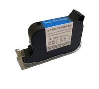 KAKAK Cartucho de Tinta ecosolvente de Secado rápido JS10M, 600DPI, 12,7 MM, for Impresora de inyección de Tinta térmica portátil, Texto/Fecha para Diversos Materiales(Red)