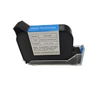 KAKAK Cartucho de Tinta solvente de Secado rápido JS12 A Nivel 600DPI 12,7mm for Impresora de inyección de Tinta térmica portátil 42ML para Diversos Materiales(Black)