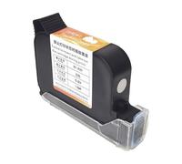 KAKAK Cartucho de Tinta solvente de Secado rápido y Alta adhesión de 25,4 mm, Apto for impresoras de inyección de Tinta sin cifrado. para Texto, código de Barras, Fecha, Hora, etc.(Black)