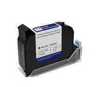 KAKAK Impresora de inyección de Tinta de Alta adherencia de 12,7mm, Cartucho de Color de 42ML, Cartuchos de Tinta solvente de Secado rápido para Diversos Materiales(Black)