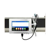 KAKAK Impresora de inyección de Tinta Industrial en línea 170PLUS de 7 Pulgadas, 12,7 mm, Texto, código de Barras QR, número de Lote para Texto Código de Barras(12.7mm with 2 Ink)