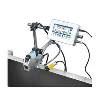 KAKAK Impresora de inyección de Tinta Industrial en línea de 4,3'' (12,7/25,4 mm) for codificación de códigos de Barras QR, números de Lote para Texto Código de Barras(12.7mm-1 Nozzle)