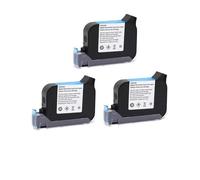 KAKAK Impresora de inyección de Tinta portátil de 12,7 mm, 2588 números de Fecha, Fecha de caducidad, Logotipo, código QR, código de Lote para Texto Código de Barras(Only 3pcs Black Ink)