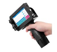 KAKAK Impresora de inyección de Tinta portátil de 12,7 mm con Tinta de Secado rápido for Texto, código de Barras QR, número de Lote para Texto Código de Barras(Include 1 Cartridge)