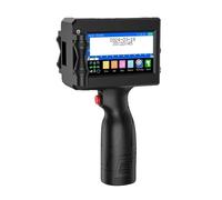 KAKAK Impresora de inyección de Tinta térmica portátil 1750PLUS de 12,7 mm, codificadora de Etiquetas con Texto, código de Barras, QR para Texto Código de Barras(with 1 Ink)