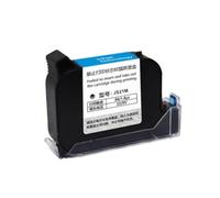 KAKAK Impresora de inyección de Tinta térmica portátil JS21M de 12,7 mm, Cartucho de Tinta ecosolvente de Secado rápido for Impresora portátil sin cifrar para Texto Código de Barras(1 Black Ink)