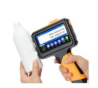 KAKAK Impresora multilingüe E19 de 12,7 mm con Texto, código de Barras QR, número de Lote, Logotipo, Fecha, Etiqueta para Texto Código de Barras(with 2 Ink)