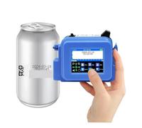 KAKAK Mini Impresora de inyección de Tinta portátil de 12,7 mm, máquina de impresión de Texto, código de Barras QR, número de Lote, Logotipo, Imagen y Fecha. para Texto Código de Barras(with 1 Ink)