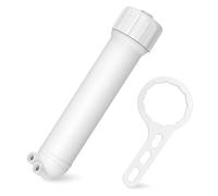 KAKAK Reemplazo de Carcasa de Filtro de Membrana de ósmosis inversa de 24 a 150 GPD (1812/2012) con Accesorios, Llave de Carcasa y válvula de retención con Alta tasa de filtración y Alto caudal