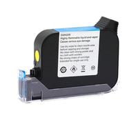 KAKAK Reemplazo de Cartucho de Tinta 1 Pieza JS12M JS12(M) 600DPI 12,7 mm Impresora de inyección de Tinta térmica portátil Tinta ecosolvente de Secado rápido para Texto Código de Barras(Red)