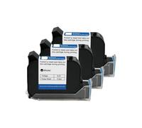 KAKAK Tinta Negra solvente Impermeable de Secado rápido del Cartucho de Impresora de Chorro de Tinta del PDA de la economía de 12,7m m para Texto, código de Barras, Fecha, Hora, etc.(3PCS)