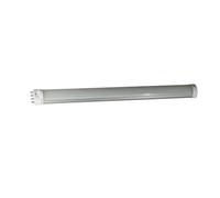 KAKAK Tubo de luz LED 2G11, 225 mm-535 mm, barra de luz LED de aluminio de 10 W, 12 W, 18 W y 22 W, 4 pines, 3000-6000 K para el hogar, el garaje y el almacén(Warm White,18w)