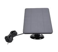 KAKAKE Cargador Ahorro de Energía del Panel Solar 4W para la Cámara de Seguridad, Instalación Fácil con el Soporte para el Uso Al Aire (Negro)