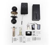 KAKAKE Kit de Seguridad de Puerta Automatizada Pestillo Fuerte de Doble Gancho Fácil Instalación en Puerta de Vidrio sin Marco Aplicable para Uso en el Hogar y la Oficina