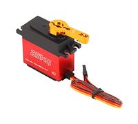 KAKAKE Servo RC, Aleación de Aluminio 25 Kg Servos Impermeable bajo Ruido Rotación de 270 Grados Rojo para Aviones RC para Automóvil RC