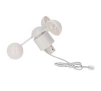 KAKAKE Taza de Anemómetro, Taza con Sensor de Dirección del Viento, Diseño de 3 Tazas para Medición Precisa de la Velocidad del Viento, Material ABS