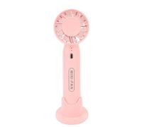 KAKAKE Ventilador de Mano Mini Ventilador Personal Recargable por USB con Tres Velocidades de Viento para Acampar, Flujo de Aire Fuerte para Cualquier Situación, 5,91 Pulgadas de (Rosa)