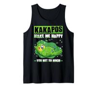 Kakapos Me Haga Feliz Usted No Tanto Nueva Zelanda Kakapo Camiseta sin Mangas
