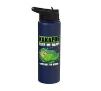 Kakapos Me Haga Feliz Usted No Tanto Nueva Zelanda Kakapo Stainless Steel Insulated Water Bottle