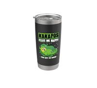 Kakapos Me Haga Feliz Usted No Tanto Nueva Zelanda Kakapo Vaso térmico de acero inoxidable de doble pared