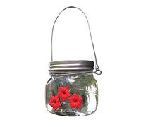 KAKASEA Comedero colgante para pájaros silvestres, salida de flores, comedero para pájaros, botella de agua para pájaros, suministros de riego para pájaros