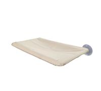 KAKASEA Hamaca pequeña para ventana para mascotas, cama colgante con ventosas, color sólido, ventana para mascotas, cama de tela transpirable