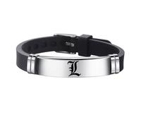 kakazoomm store Lawliet L Yagami Light Brazalete Anime Death Brazalete Note Moda de Tendencia Unisex Brazalete Accesorio