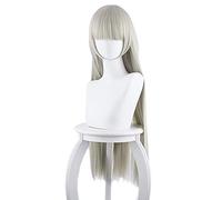 Kakegurui xx Momobami Ririka Cosplay peluca gris larga recta resistente al calor pelo sintético mujeres Anime disfraz peluca