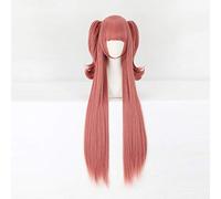 Kakegurui Yumemite Yumemi Cosplay pelucas mujeres largo recto resistente al calor sintético pinza de pelo Clip de cola de caballo Anime disfraz peluca KUMZ7528