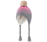 KAKU NANU Gorros para bebés Gorro con Orejeras y pompón de Invierno Gorro con pompón Lindo para niños pequeños Forro Polar cálido para bebés niños y niñas de 6 12 Meses