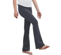 KAKU NANU Leggings Negros Gris Niña Flared Leggings Pantalones Campana Niña 11 12 Años