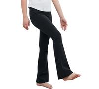 KAKU NANU Leggings Negros Niña Flared Leggings Pantalones Campana Niña 11 12 Años
