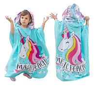 KAKU NANU Toalla de baño Infantil, Toalla de Playa Infantil, Motivos Lindos Cape Poncho de baño Infantil y Salida de baño Infantil