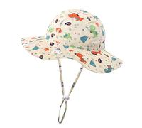 KAKU NAU Sombrero Bebe Sombreros para El Sol Gorro Piscina Niño Proteccion UV UPF 50 Sombrero Niño Niña Playa Verano Piscina Beige 6-12 12-18 6 12 18 Meses
