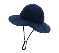 KAKU NAU Sombrero Bebe Sombreros para El Sol Gorro Piscina Niño Proteccion UV UPF 50 Sombrero Niño Niña Playa Verano Piscina Azul Marino 18-24 Meses 1 2 3 4 5 Años