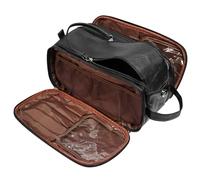 KaKuLan Neceser de viaje grande para hombres, kit de piel sintética resistente al agua, organizador de múltiples compartimentos, bolsa de cosméticos y accesorios de gran capacidad, kit de aseo para