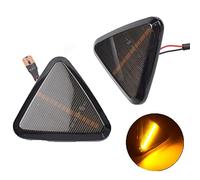 Kakulkomen 2 Piezas Intermitentes Negros Laterales LED Dinámicos Para Mit=subishi Colt CZC CZ3 Z23 Z24 Z25 Z33 Z34 Z3 2004-2012