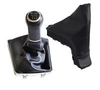 Kakulkomen Pomo de palanca de cambios AUX-H-All -OP-EL -AST-RA- III- H 1.6 2004 2005 2006 2007-2010 + funda antipolvo para el freno de mano (hilado negro - R en la parte superior - 6 velocidades)