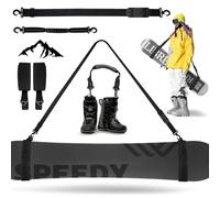 Kakveiai Esquí Correa Ajustable, Esquí y Correa para Transportar Bastón, fácil Transporte, Accesorios para Adultos Adolescentes Actividades al Aire Libre en Invierno