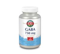 Kal Comprimidos GABA 750 mg - 90 comprimidos - Sin gluten - Apto para veganos