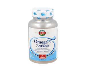 KAL Omega 3 720/480 60 perlas - suplemento de omega-3 marino
